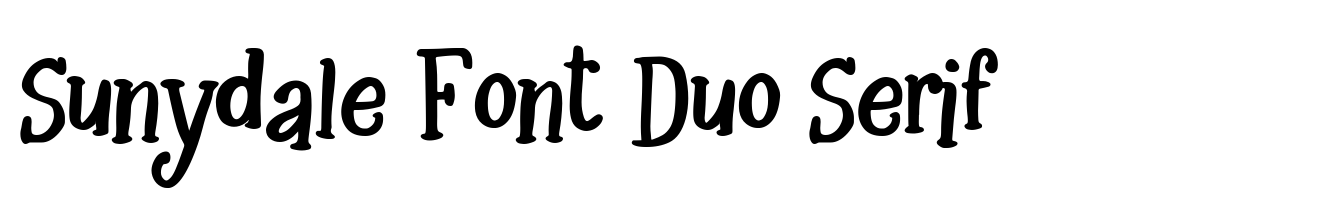 Sunydale Font Duo Serif